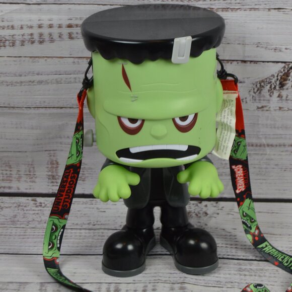 Universal Studios Frankenstein Screamers Popcorn Bucket Halloween Horror GUC - Picture 1 of 10
